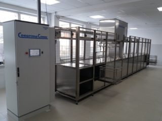 9-stage automatic ultrasonic cleaning system (in industry condition)
